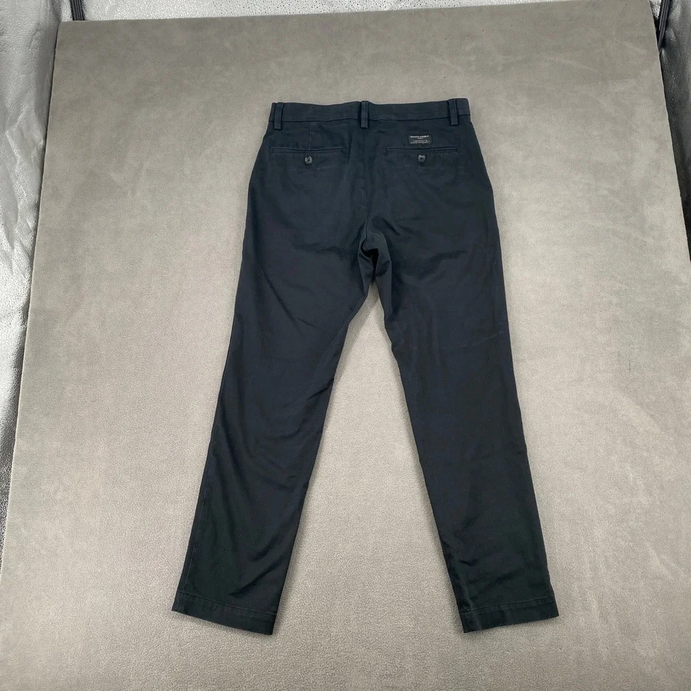Banana Republic Aiden Slim Fit Chino Pants Black 30x30 Mens Stretch Trousers